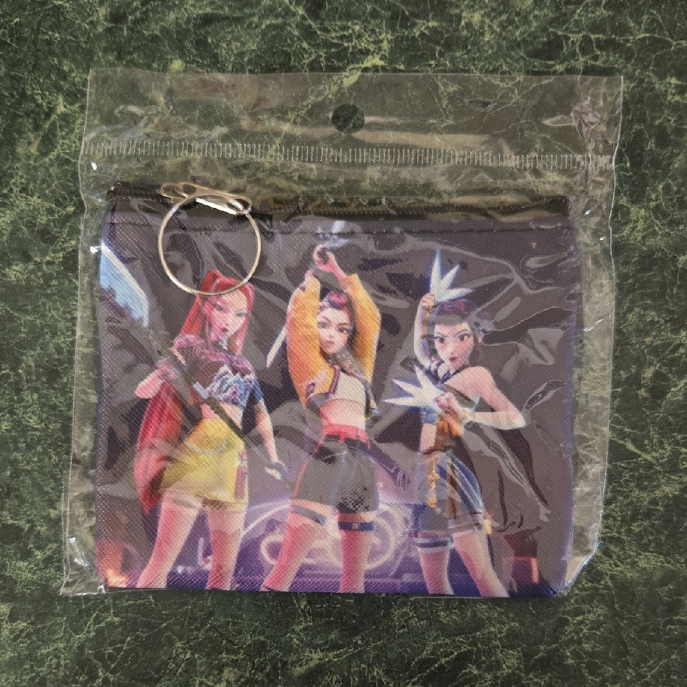 5 For $15 Bundle Deals Demon Slayer K Pop Colorful Character Print Coin Pouch